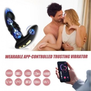 Вібратор з поступальними рухами Fun Town Jive Black, пульт ДК. Photo 3