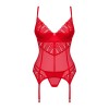 Корсет Obsessive Ingridia corset & thong XS/S