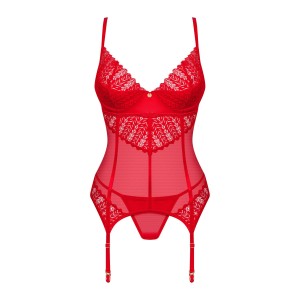 Корсет Obsessive Ingridia corset & thong M/L. Photo 3